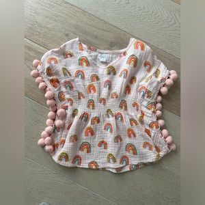 Baby girl swim cover up poncho